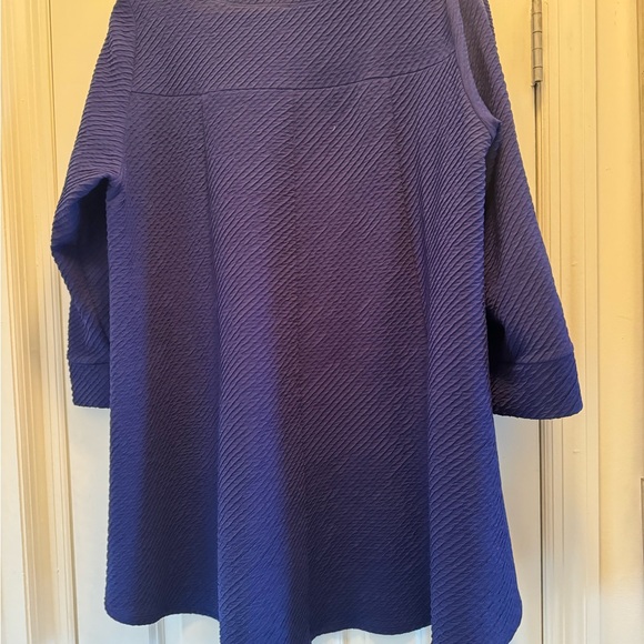 IC by Connie k deep blue/purple tunic with zippers XL, fabulous piece! - Picture 3 of 9
